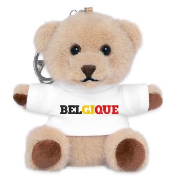 Belgium - Teddy Keyring - white - Front
