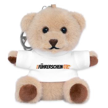 Führerschein bestanden 2026 - Fahrerlaubnis - Teddy Schlüsselanhänger - Weiß - Vorne