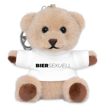 Biersexuell - Teddy Schlüsselanhänger - Weiß - Vorne