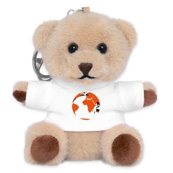 erdball - Teddy Keyring - white - Front