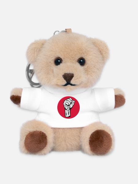 Fist - Protest - Democracy - Teddy Keyring - white