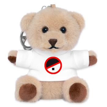 circle around adolf prohibition no no racism logo text d - Teddy Keyring - white - Front