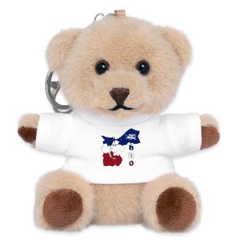 Rostock Outline HRO - Teddy Keyring - white - Front