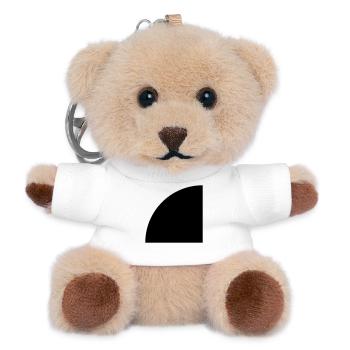 Viertelkreis - Teddy Schlüsselanhänger - Weiß - Vorne