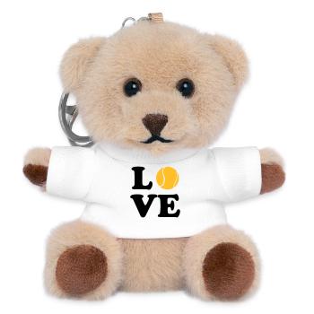 Love Tennis - Porte-clés ourson - blanc - Devant
