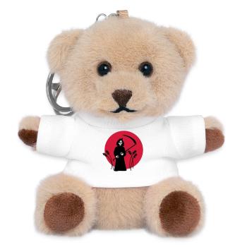 skeleton - Teddy Keyring - white - Front