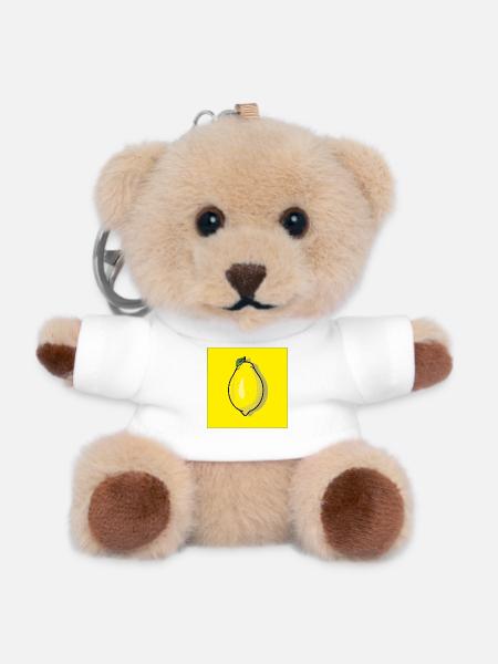lemon lemon - Teddy Keyring - white