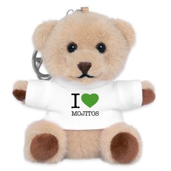 I LOVE MOJITOS - Teddy Keyring - white - Front