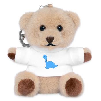 Dino dinosaur - Teddy Keyring - white - Front