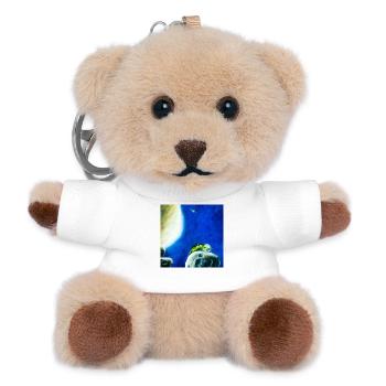 Mondameise oder Ameisonaut in der Sternennacht - Teddy Schlüsselanhänger - Weiß - Vorne