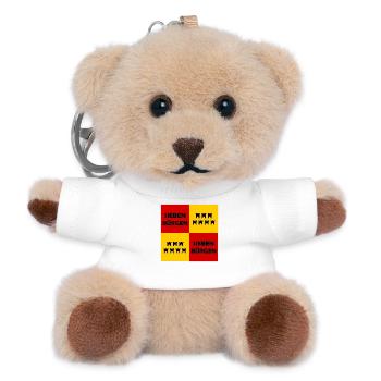 Der Siebenbürger - Teddy Schlüsselanhänger - Weiß - Vorne
