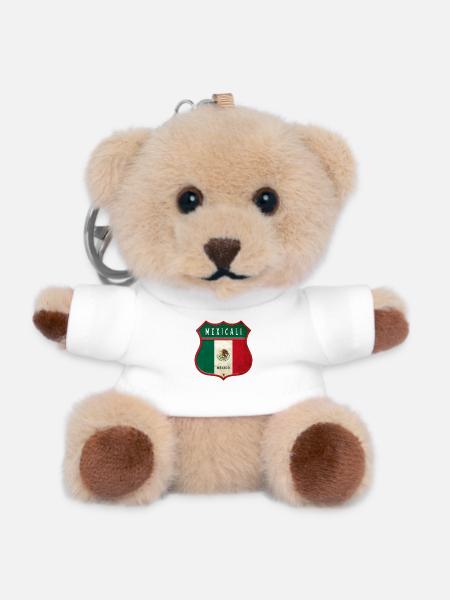 Mexicali Mexiko Wappen Design - Teddy Schlüsselanhänger - Weiß