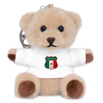 Motif de l'écusson Irapuato Mexico - Porte-clés ourson - blanc - Devant