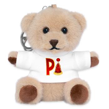 PIZZA MATHEMATIK - PI - Teddy Schlüsselanhänger - Weiß - Vorne