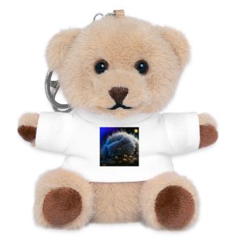 Foto Makro Kreatur 07 - Teddy Schlüsselanhänger - Weiß - Vorne