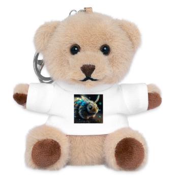 Foto Makro Kreatur 04 - Teddy Schlüsselanhänger - Weiß - Vorne