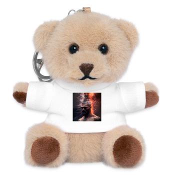elektrik-Porträt 11 – Eruptiver Blitz - Teddy Schlüsselanhänger - Weiß - Vorne