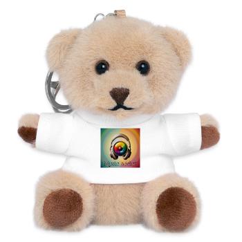 Music addict 02 - Teddy Keyring - white - Front