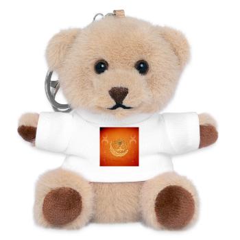 Wunderbares und elegantes Baumleben - Teddy Schlüsselanhänger - Weiß - Vorne