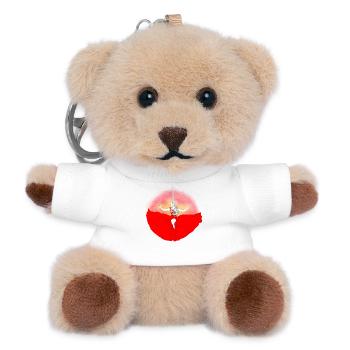 Red-hot pole dance - Teddy Keyring - white - Front