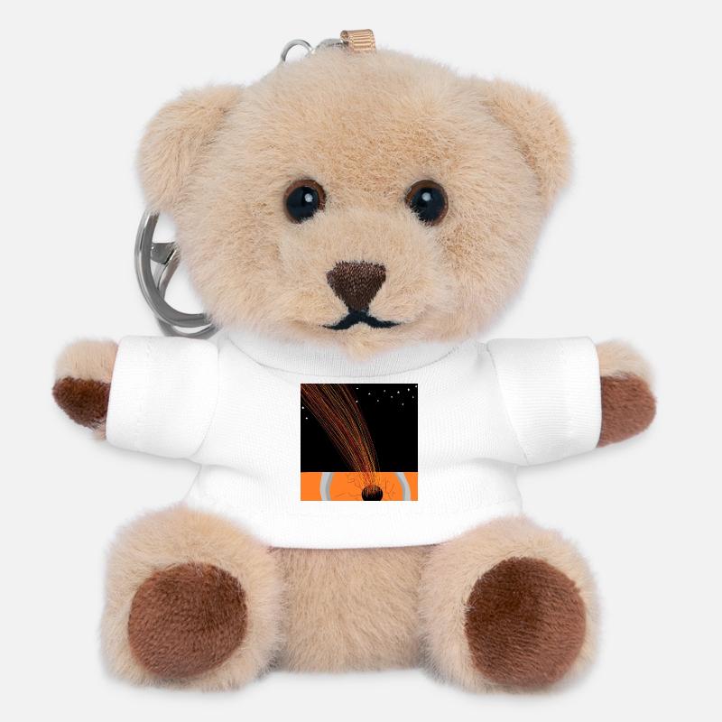 Sternenfeuer in der Schlucht - Teddy Schlüsselanhänger - Weiß
