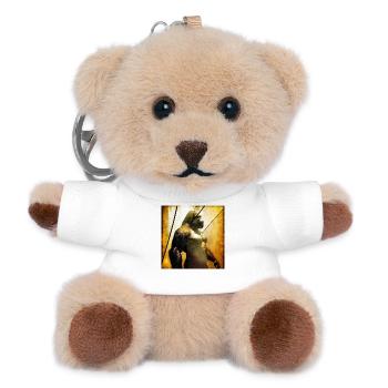 Gorilla 03 - K - Teddy Schlüsselanhänger - Weiß - Vorne