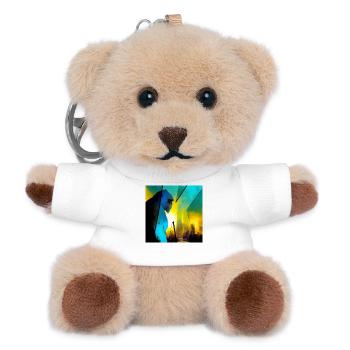 Gorilla 01 - K1 - Teddy Schlüsselanhänger - Weiß - Vorne