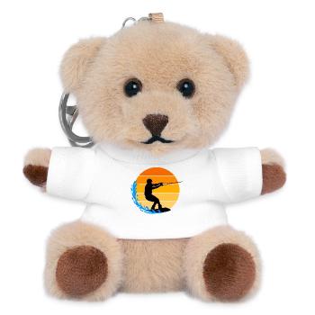 Water Skiing, Surfing, Surfing, Wakeboard, Stunt - Teddy Keyring - white - Front