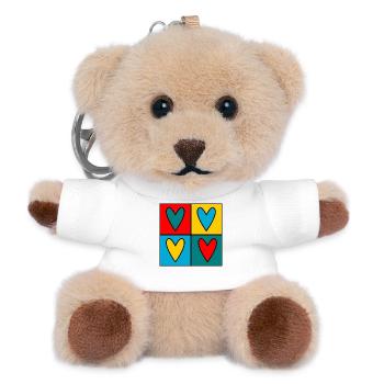 VALENTINE'S DAY. Bachelorette party. I LOVE YOU. I LOVE YOU. LOVE - Teddy Keyring - white - Front