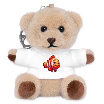 Clownfisch - Teddy Schlüsselanhänger - Weiß - Vorne
