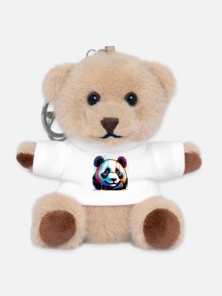 Panda - Teddy Schlüsselanhänger - Weiß