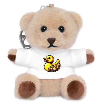 Entenküken Ente Ente - Teddy Schlüsselanhänger - Weiß - Vorne