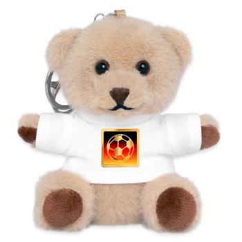 FOOTBALL GERMANY FLAG - Teddy Keyring - white - Front