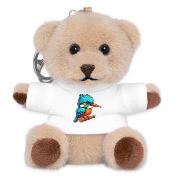 Eisvogel - Teddy Schlüsselanhänger - Weiß - Vorne