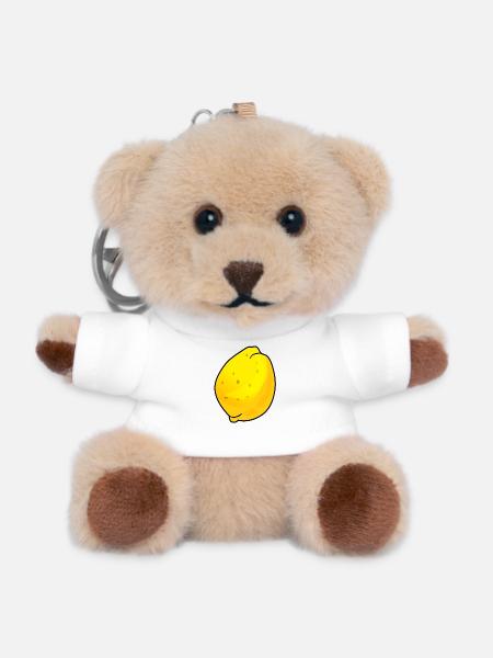 Quitte Obst - Teddy Schlüsselanhänger - Weiß