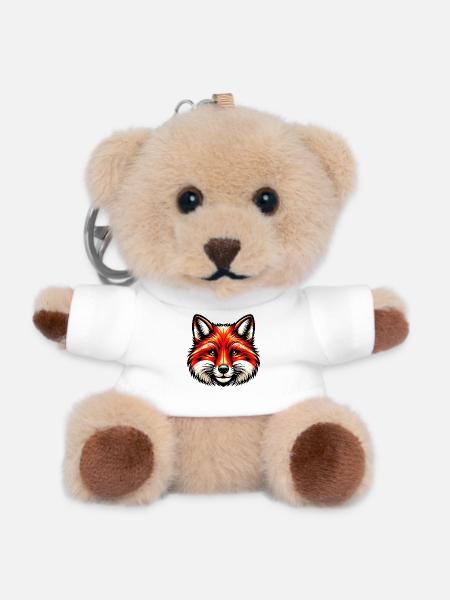 Fuchs - Teddy Schlüsselanhänger - Weiß