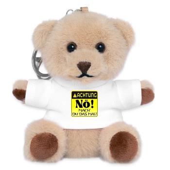 VERANTWORTUNG - Teddy Schlüsselanhänger - Weiß - Vorne