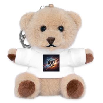 Symbol 1 - Teddy Keyring - white - Front