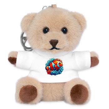 Clownfische - Teddy Schlüsselanhänger - Weiß - Vorne