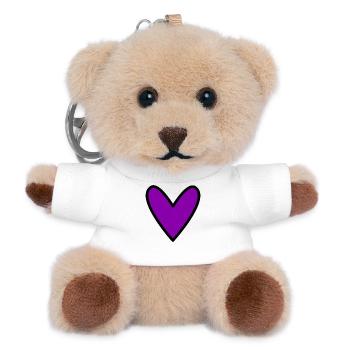 MOM. MOTHER'S DAY. HAPPY MOTHER'S DAY - Teddy Keyring - white - Front