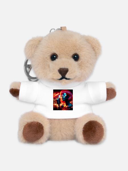 Modern portrait with neon and nighttime atmosphere - Teddy Keyring - white