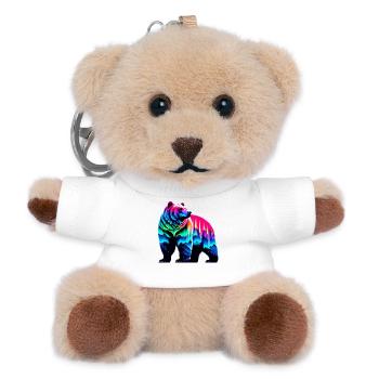 Bär - Teddy Schlüsselanhänger - Weiß - Vorne