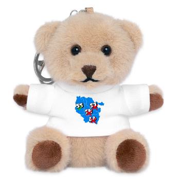 Lorraine Region - Teddy Keyring - white - Front