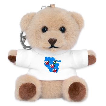 Lorraine Region - Teddy Keyring - white - Front