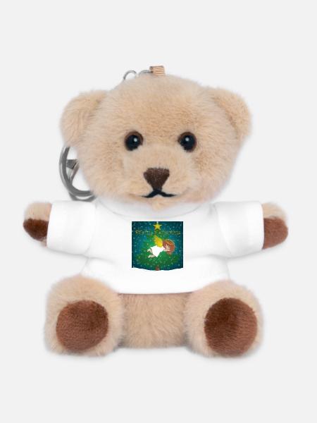 Sleeping Angel - Teddy Keyring - white