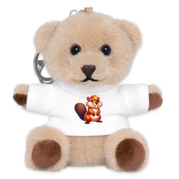 Bieber - Teddy Schlüsselanhänger - Weiß - Vorne