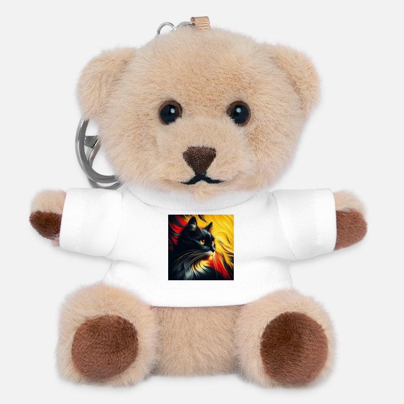 Kat 2 1 - Teddy Schlüsselanhänger - Weiß