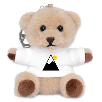 SKI. SKI. SCHLÄGER. SCHNEE. SNOWBOARDEN - Teddy Schlüsselanhänger - Weiß - Vorne