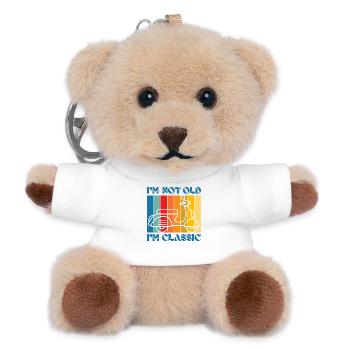I'm Not Old, I'm Classic – Vintage Scooter - Teddy Keyring - white - Front
