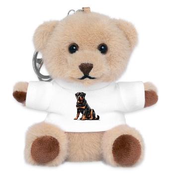 Rottweiler - Teddy Schlüsselanhänger - Weiß - Vorne